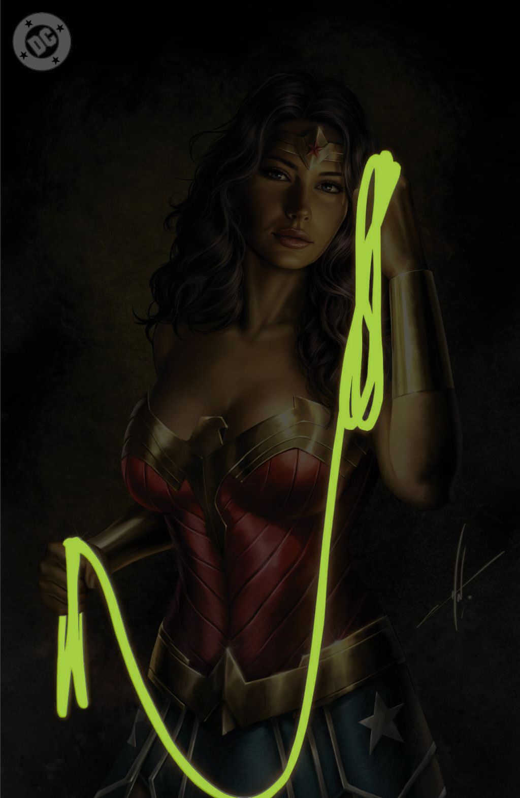 Wonder Woman #25 Carla Cohen NYCC Glow In The Dark Virgin Variant
