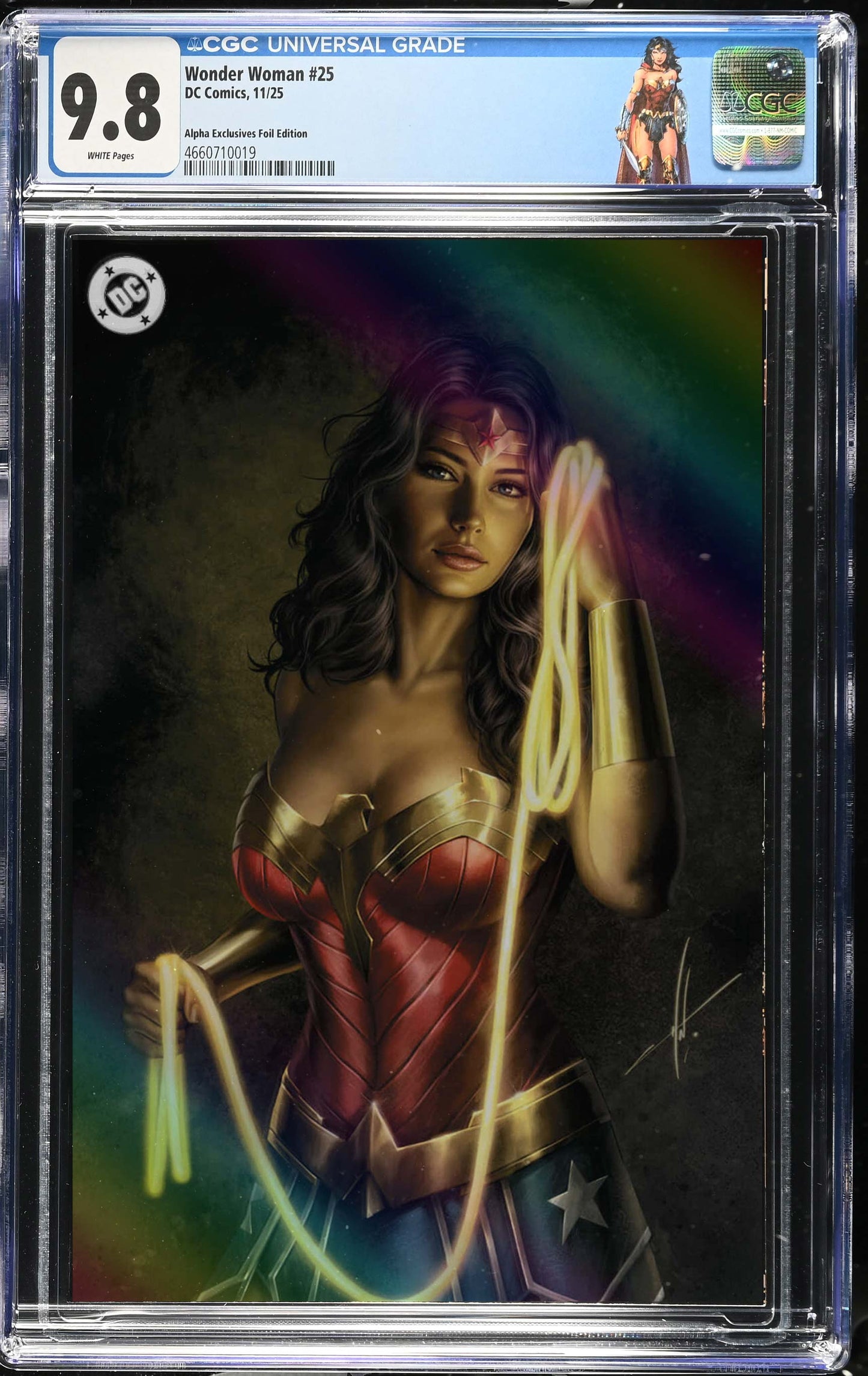 Wonder Woman #25 CGC 9.8 Carla Cohen NYCC Foil Variant 1st App Matriarch